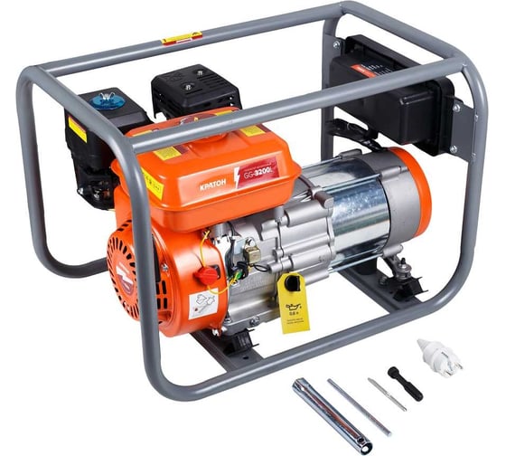 Бензиновый генератор КРАТОН GG-3200L портативный фото