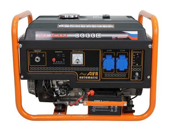 Бензиновый генератор Lifan 2.8 GF-7 (LF3000E) передвижной фото