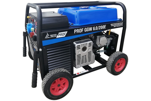 Бензиновый сварочный генератор ТСС PROF GGW 6.0/200E (MMA/TIG/Cellulose) 4-х тактный фото
