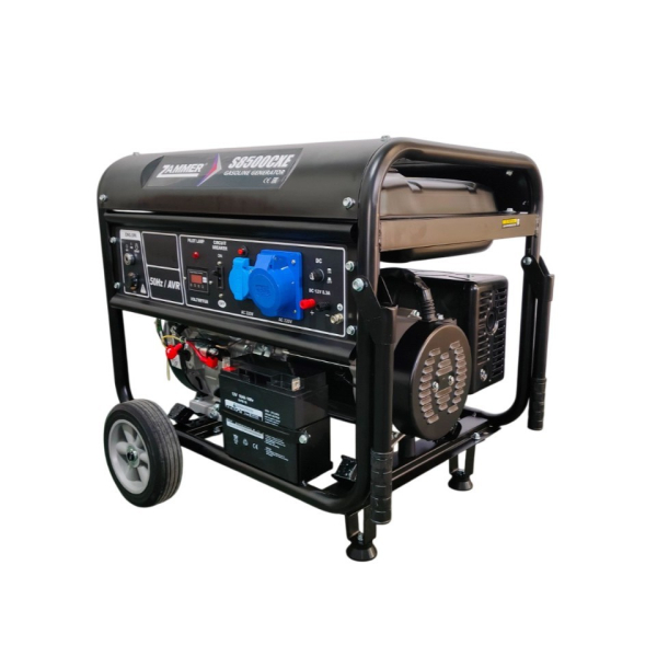 Бензиновый генератор Zammer S8500CXE передвижной фото