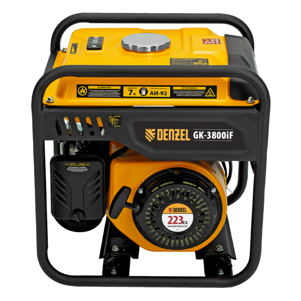 Бензиновый инверторный генератор DENZEL GK-3800iF на колесах фото