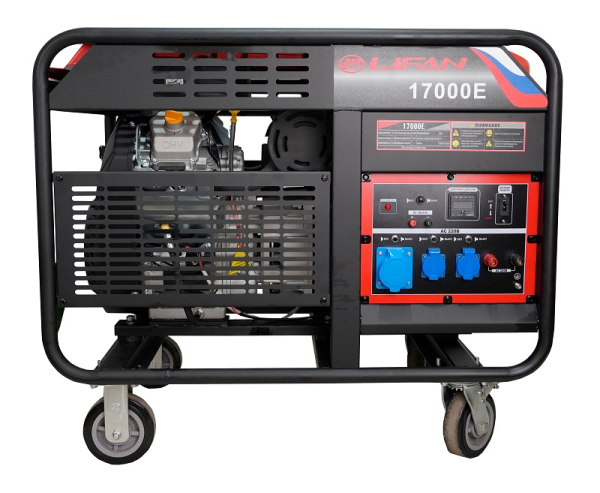 Бензиновый генератор Lifan 17000E промышленный фото