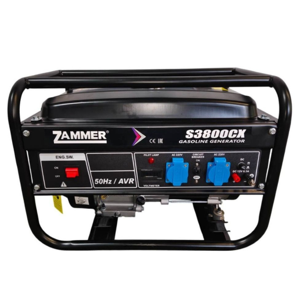 Бензиновый генератор Zammer S3800CX портативный фото